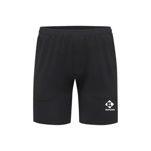 KUMPOO Черные Унисекс Спортивные шорты