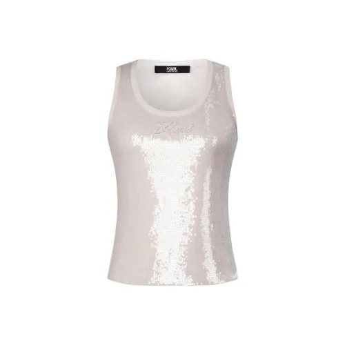 Karl Lagerfeld Майка Женская Белая