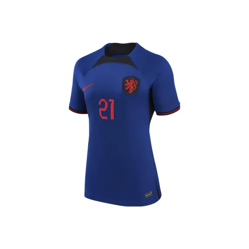 NIKE Синие Женские Футболки