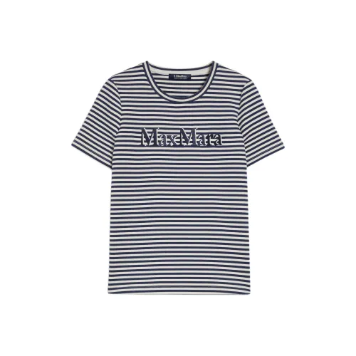 'S MAX MARA Standard T-Shirt Женская Черная