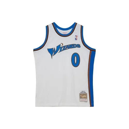 Mitchell Ness Белая мужская баскетбольная футболка