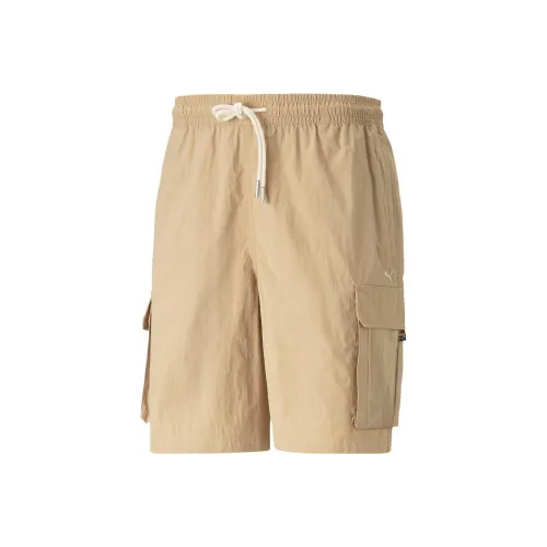 Puma Mmq Series Пустынный желтый Унисекс Спортивные шорты