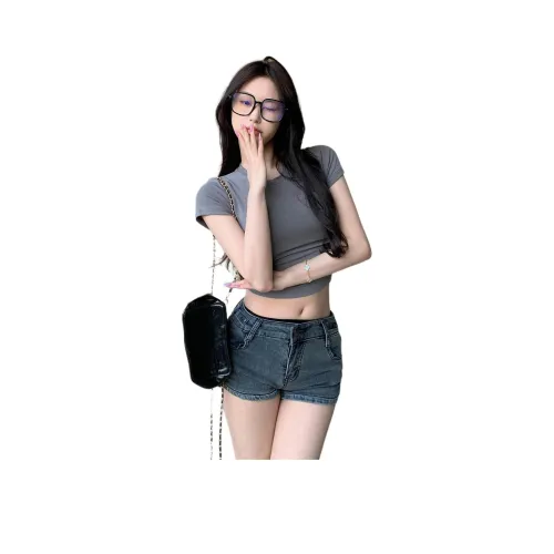 PZGE Оловянно-серые Женские Т-рубашки