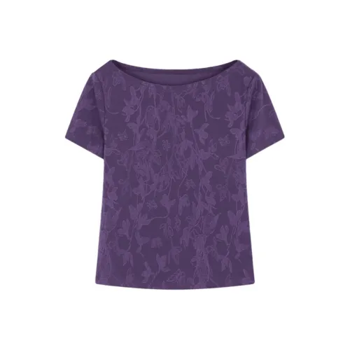 Mo Han Yi Mei T Рубашка Женская Фиолетовая