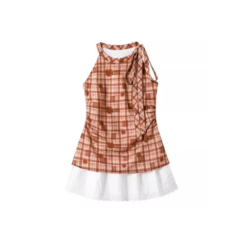 POPO.INFO Клетчатые Женские Майки