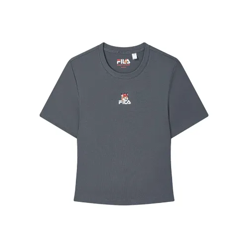 FILA Лайфстайл Тихий серый Женские Футболки
