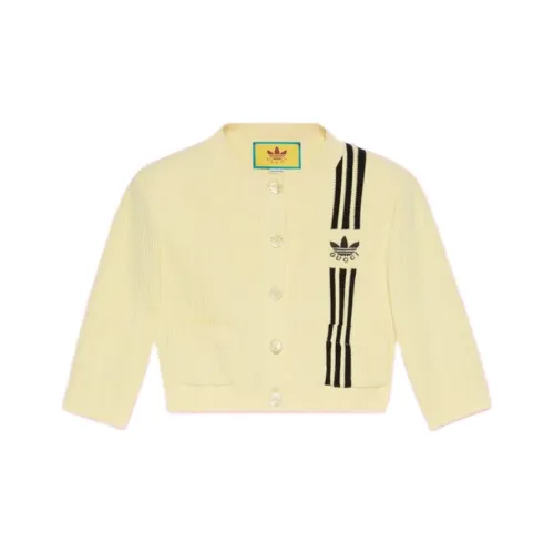 GUCCI X ADIDAS FW22 Облегающий Трикотаж Женский Желтый