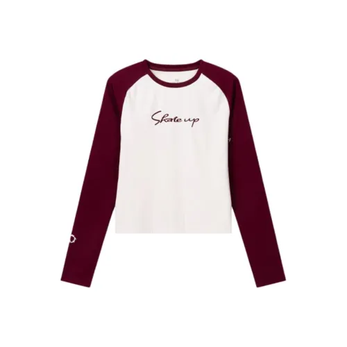 361° Sports Life Collection T-Shirt Женская Qiangjujube Красный