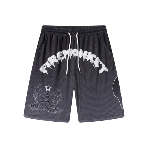 FireMonkey Черные Унисекс Баскетбольные Шорты