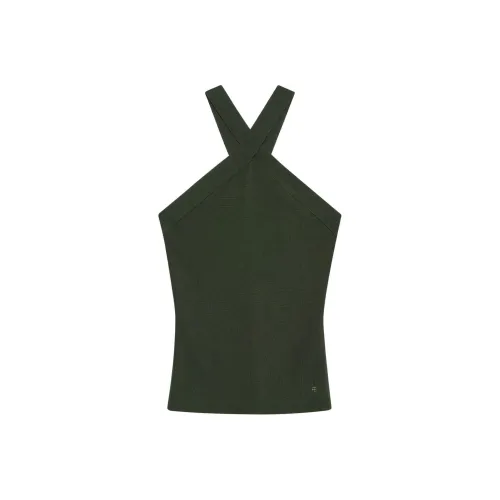 Anine Bing Майка Женская Темно-зеленая