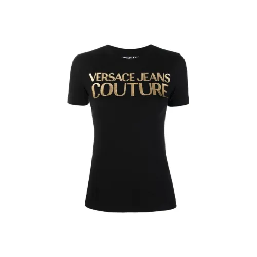 VERSACE JEANS COUTURE Черные Женские Т-рубашки