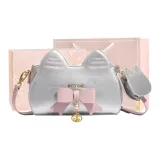 Крестообразная текстура, серебряный (цветочная коробка)