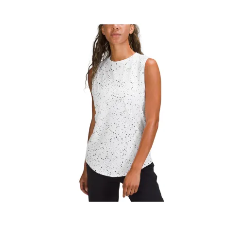 lululemon Майка Женская Splat Белый Графитовый Серый