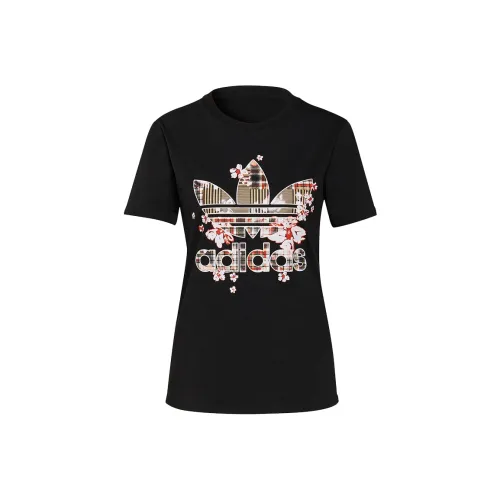 Adidas Originals Комплект с короткими рукавами T-рубашка Женская Черный