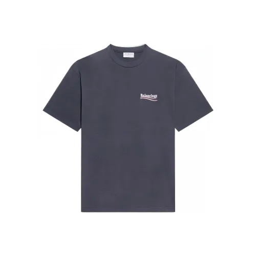 Balenciaga Political Campaign Стандартная T-рубашка Женская Синяя