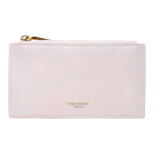 THOM BROWNE· Кожаный держатель для карт женский светло-розовый
