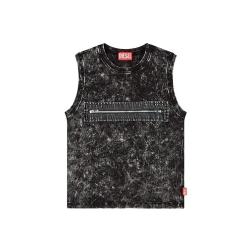 DIESEL SS25 Майка Женская Черная Серый