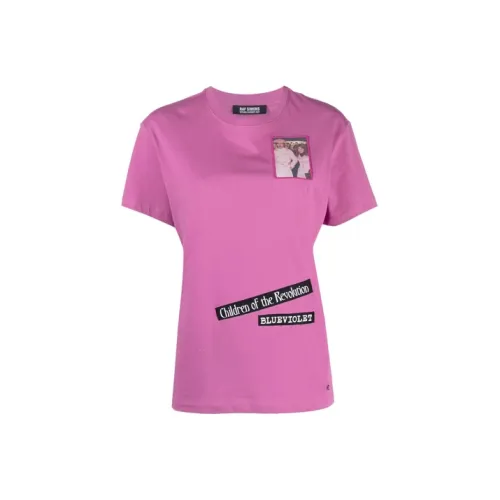 RAF SIMONS Розовые Женские Футболки