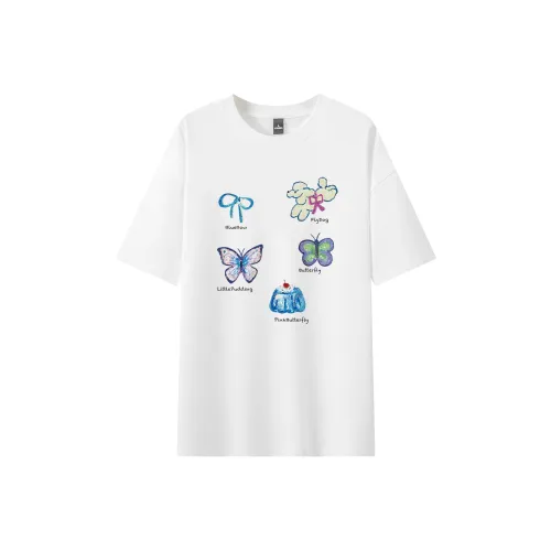 ZUOLANGGENU T-Shirt Унисекс Белый