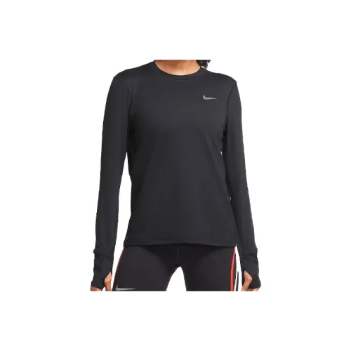 nike Набор с рукавами для бега футболка женская черная