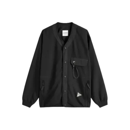 And Wander Мужские Черные Рубашки