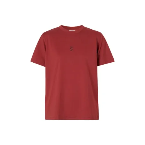 Burberry Стандартная T-рубашка Женская Темно-красная