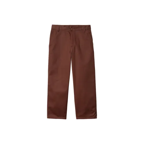 Carhartt WIP FW24 Module Брюки Повседневные Брюки Мужские Коричневые Красные