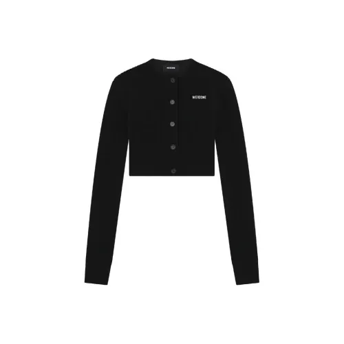 WE11DONE SS23 Черный Женские Короткие Топы