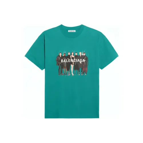 BALENCIAGA Зеленые Женские Футболки