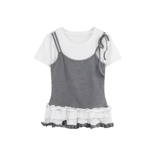 PLAY BUSH T-рубашка Женская Белая