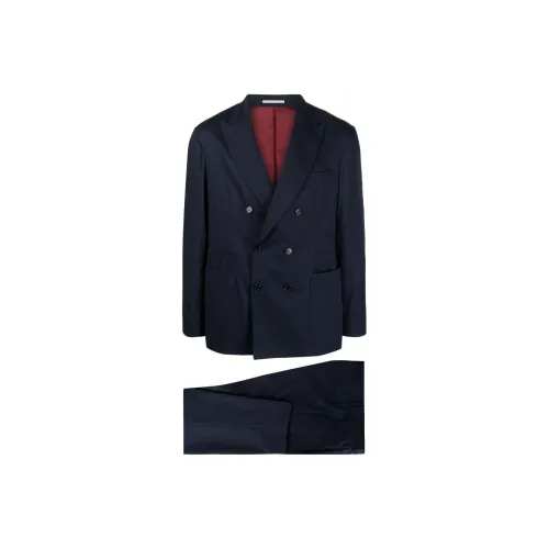 BRUNELLO CUCINELLI Бизнес-костюм мужской морской синий