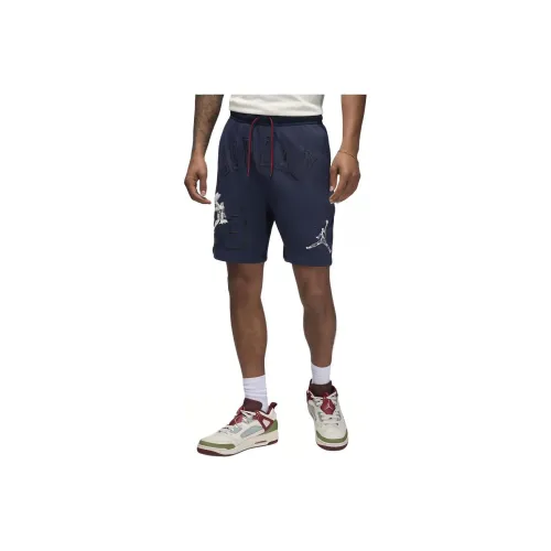 Jordan Essentials Мужской Loopback Флис Шорты Повседневные шорты Мужской Midnight Морской синий