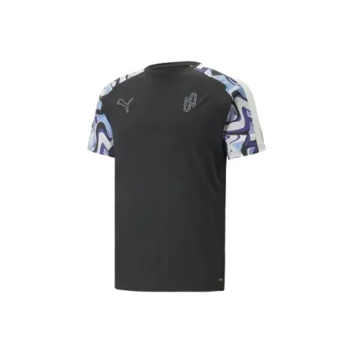 PUMA NJR Черная Мужская Футбольная Джерси