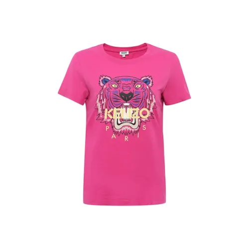 KENZO Розово-красные Женские Т-рубашки
