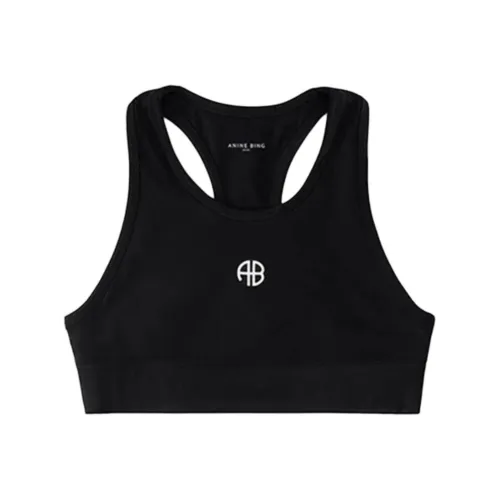 Anine Bing Майка Женская Черная