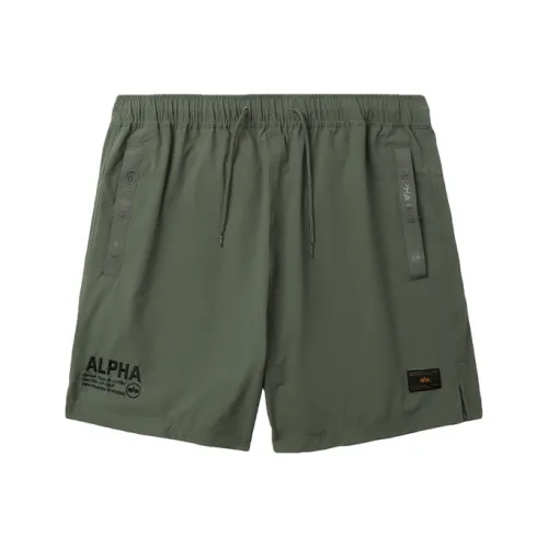 Alpha Industries SS24 Повседневные шорты Унисекс Армейский зеленый