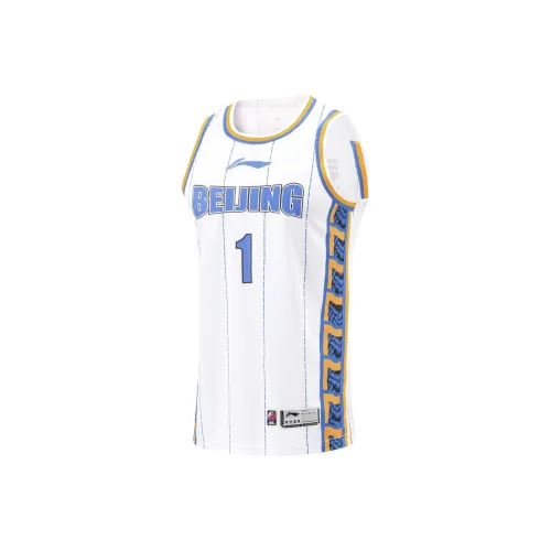Подкладка CBA Collection Баскетбольная Jersey 23 24 Сезон Beijing Команда Лига Edition Чжэн Фанбо Мужской