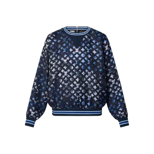 LOUIS VUITTON Новые ежеквартальные продукты LV Женские рубашки T синего цвета