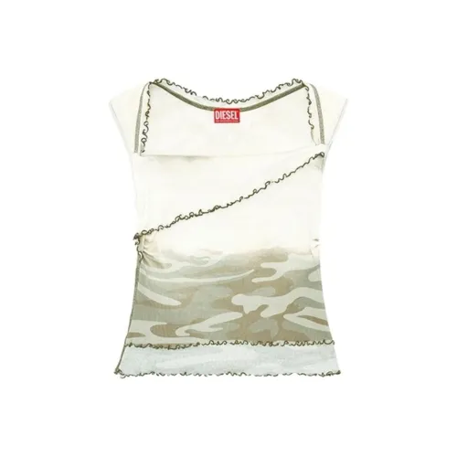 DIESEL FW24 OVAL D Коллекция Майка Женская Многоцветная