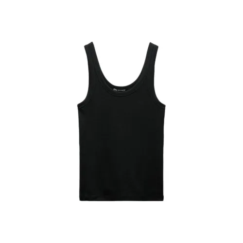 ZARA Черные Женские Майки