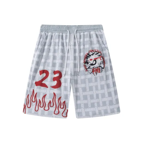 FireMonkey Белые Унисекс Баскетбольные Шорты