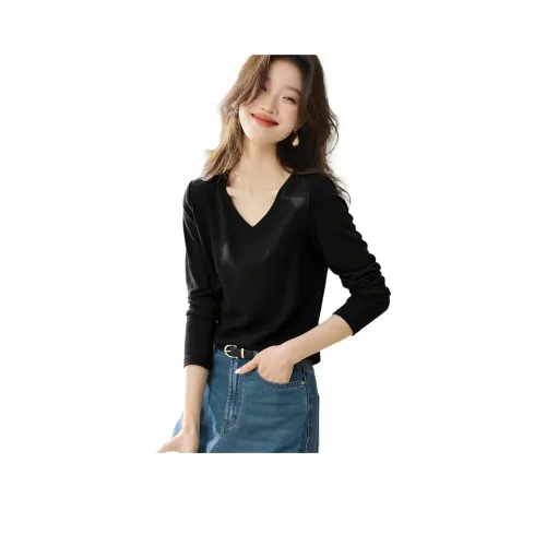 Mo Han Yi Mei T Рубашка Женская Черная