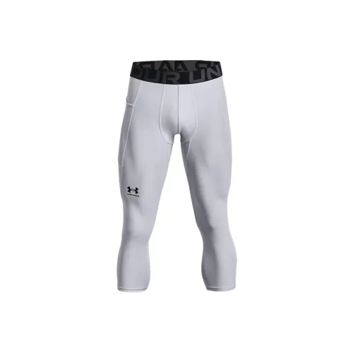 Under Armour HeatGear Серый Белый Мужские Спортивные Брюки