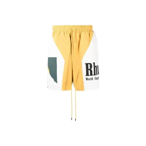 RHUDE Желтые Мужские Спортивные Шорты
