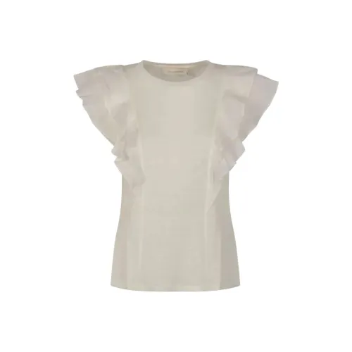 Zimmermann SS25 T-рубашка Женская Белая