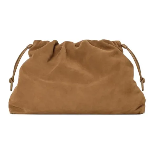 COS Cavatelli Suede Clutch Women's Brown