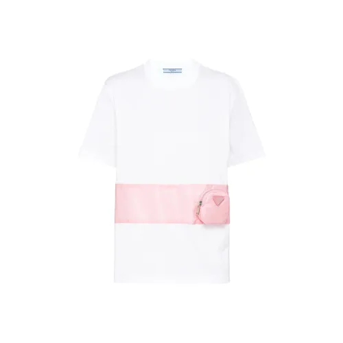 PRADA Бело-розовые Женские Рубашки T