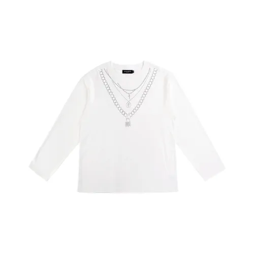 CLOUD SEASON Прямой крой Длинный рукав Т-рубашка Женская