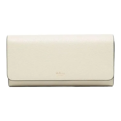 Mulberry Кожа Кошелек Женские Мел Белый