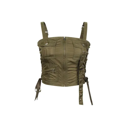 Guuka Hero Майка Женская Армейская Зеленая